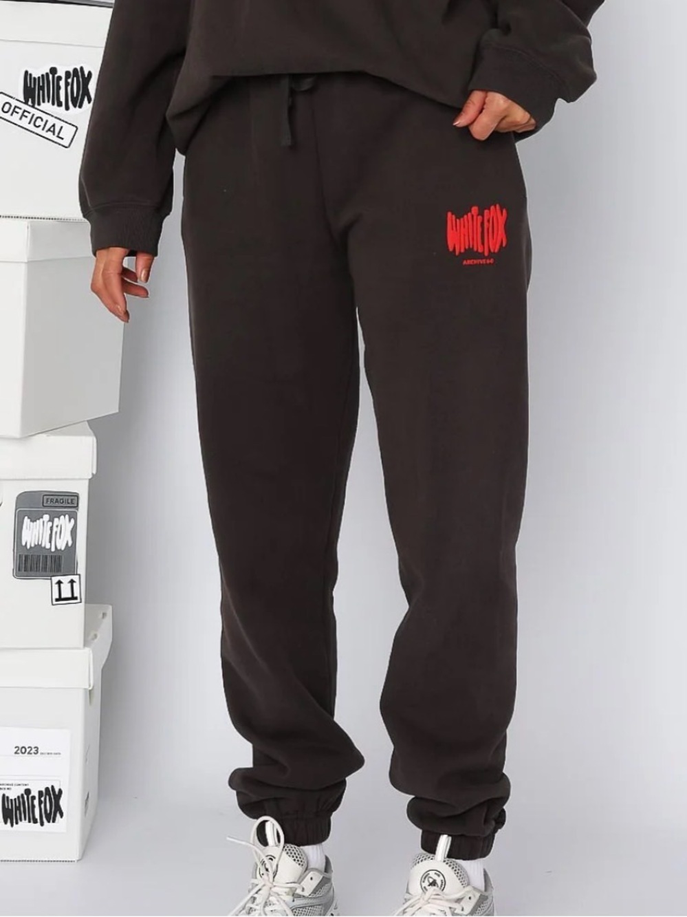 White Fox Archive 6.0 hoodie and sweatpants SET - Brown/Lava - Picture 2 of 8